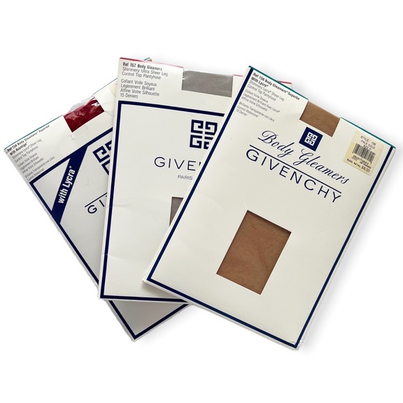 Givenchy Body Gleamers Shimmer Control Top Stocking - Set of 3 | Size D XL - Picture 1 of 8